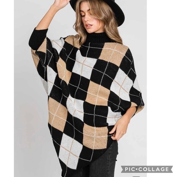 So Cute!! Plaid Long Sweater - Picture 2 of 6